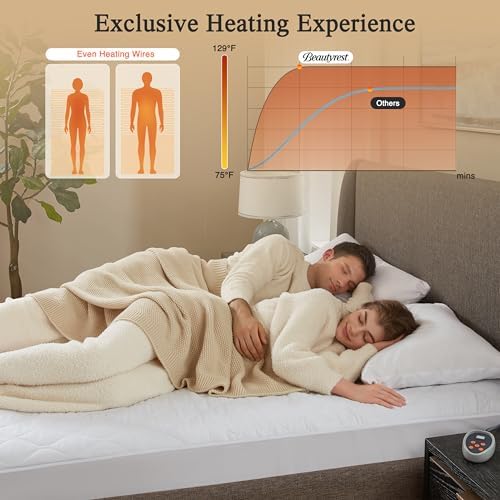 Beautyrest Heated Mattress Pad with 20 Heat Settings