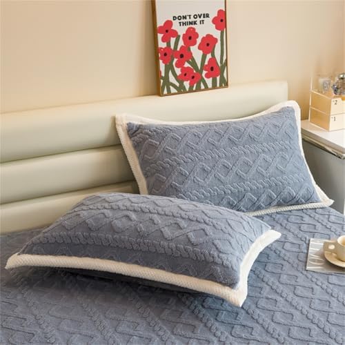 BYHIP Velvet Mattress Protector Twin Set
