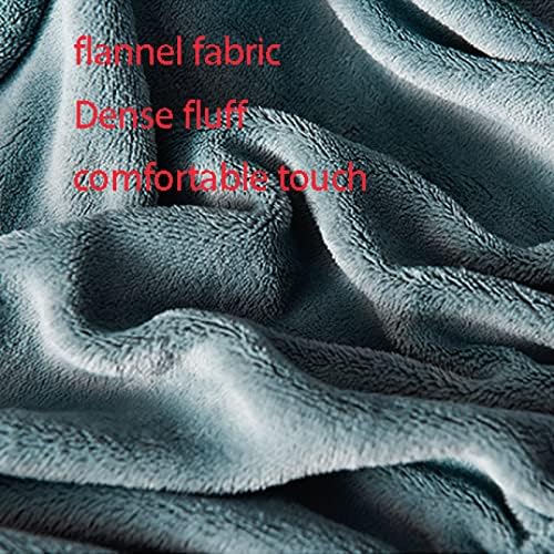 FCLDESHOP Deep Pocket Flannel Fitted Sheet Dark Grey 120x200cm