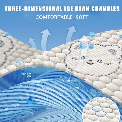 Pink Cooling Mattress Protector Pad 120x200cm 2pcs