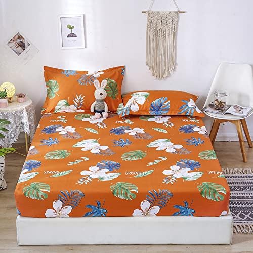 FCLDESHOP Deep Pocket Fitted Sheet Set 3pcs