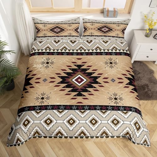 Feelyou Boho Twin Duvet Cover Set with Zipper