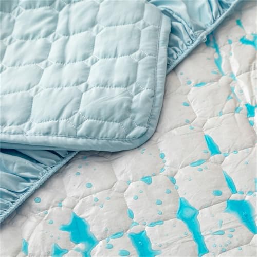 BYHIP 3-Piece Mattress Protector Set Sky Blue Twin