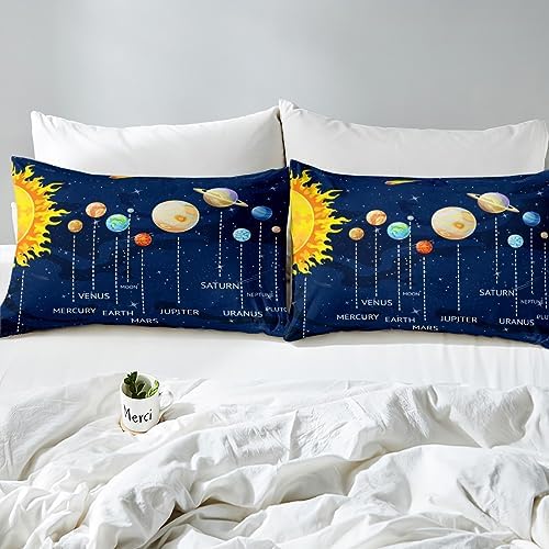 Erosebridal Space Duvet Cover Set 3Pcs for Kids