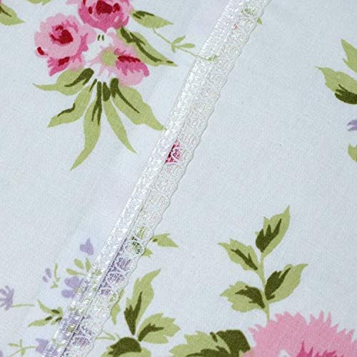 FADFAY Rose Floral Duvet Cover Set Queen Size 3pcs