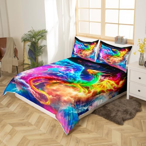 Feelyou Dragon Bedding Set Twin Size 3D Print Duvet Cover