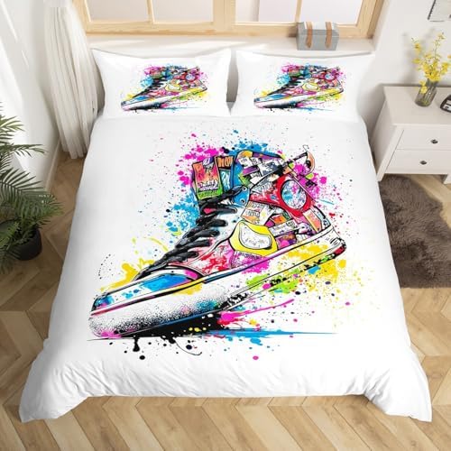 Feelyou Basketball Shoes Duvet Cover Set for Kids 1
