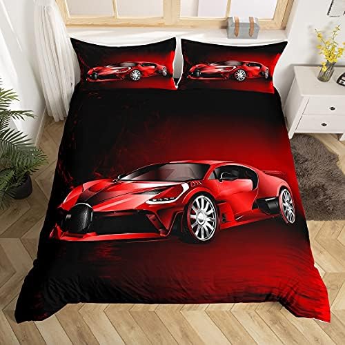 Feelyou Sports Car Duvet Cover Set for Kids