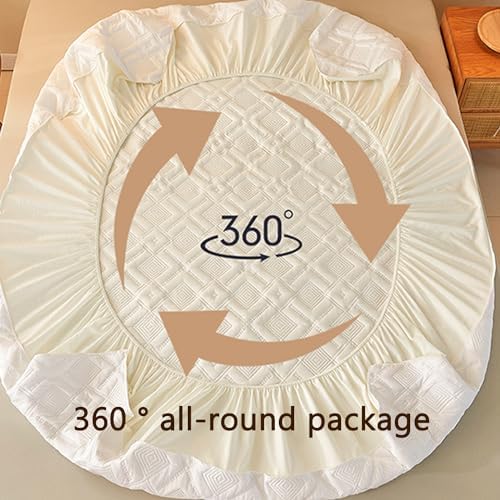 Waterproof Queen Mattress Protector with 360 Elastic Bands
