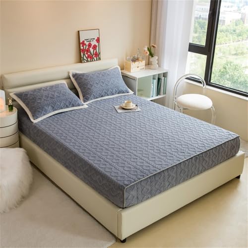 BYHIP Velvet Mattress Protector Twin Set