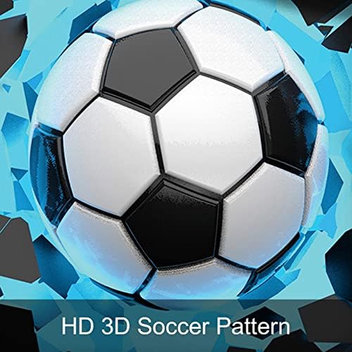 WONGS BEDDING Blue Soccer Duvet Cover Set Queen
