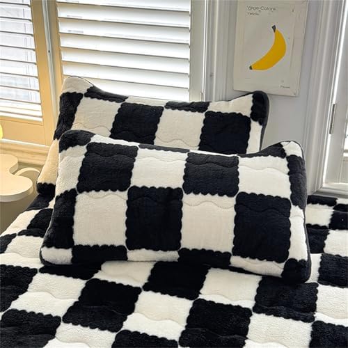 Velvet Flannel Bed Sheet with Deep Pocket for King Mattress