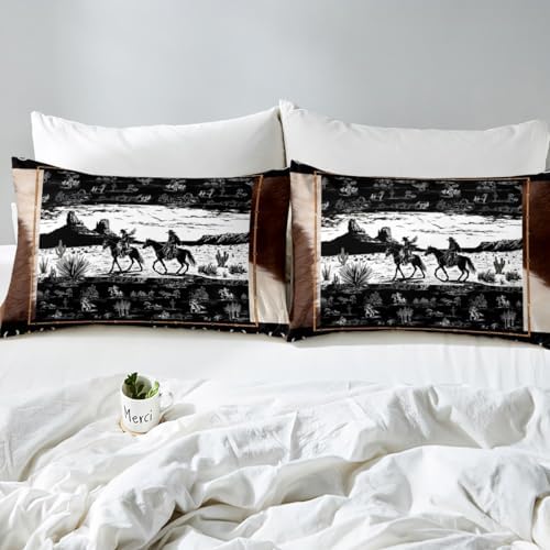 Feelyou Western Aztec Duvet Cover Set Full Size No Comforter