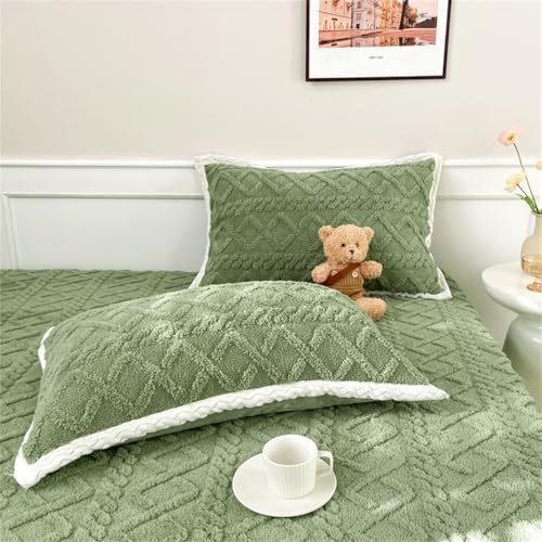 BYHIP Flannel Velvet Bed Sheet - Twin XL 11 Deep Pocket Soft and Breathable