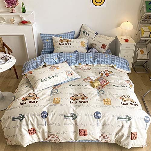 BlueBlue Kids Cartoon Duvet Cover Set Queen