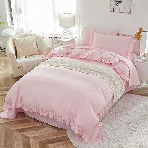 Brandream Kids Duvet Cover Set FullQueen Pink