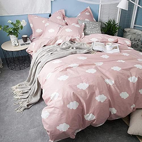 BuLuTu Cloud Print Kids Duvet Cover Set Twin 1