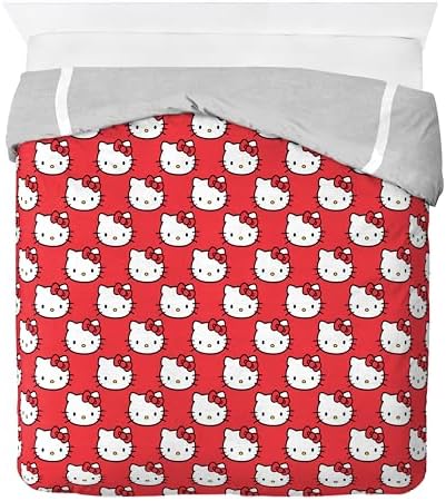 Jay Franco Hello Kitty Duvet Cover Set - Grey Full