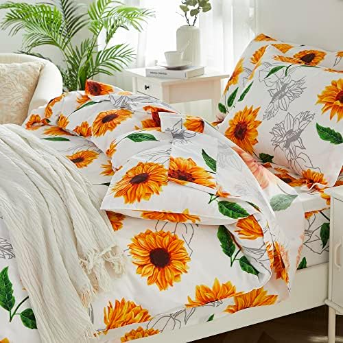 Brandream Kids Duvet Cover Set Twin Twin XL Yellow White