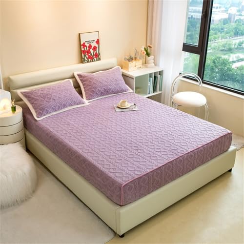 BYHIP Velvet Mattress Protector with Deep Pocket for King Mattress