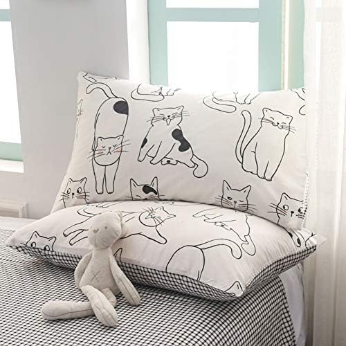 Cute Cat Duvet Cover Set Twin for Kids