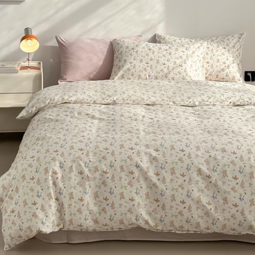 LIWHENHAO Dog Duvet Cover Set Queen 100 Cotton