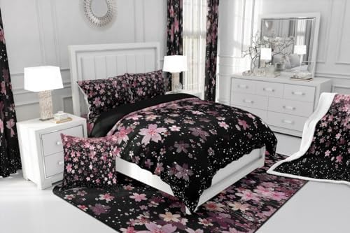 Feelyou Cherry Blossoms Duvet Cover Set Twin Size