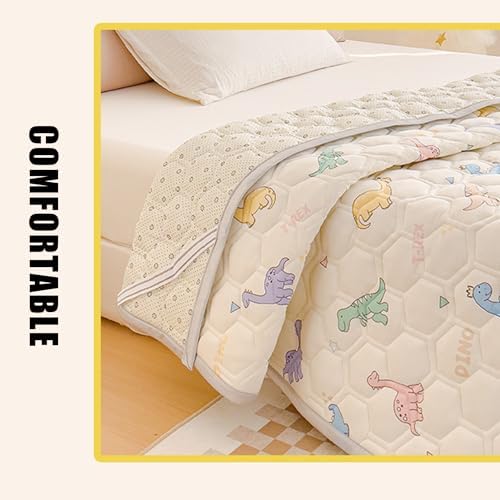 LDLCYCN Queen Mattress Cover 120x200cm Cotton Soft Non-Slip Protector