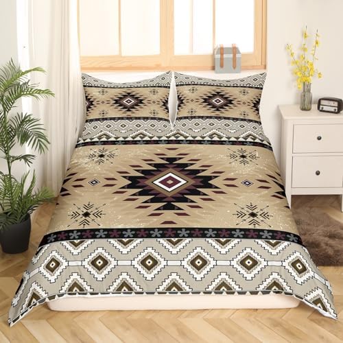Feelyou Boho Twin Duvet Cover Set with Zipper