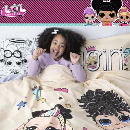 Franco LOL Surprise Kids Duvet Cover Set with Sham