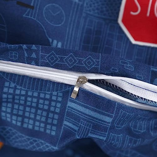 MAG 3Pcs Car Zipper Duvet Cover Set