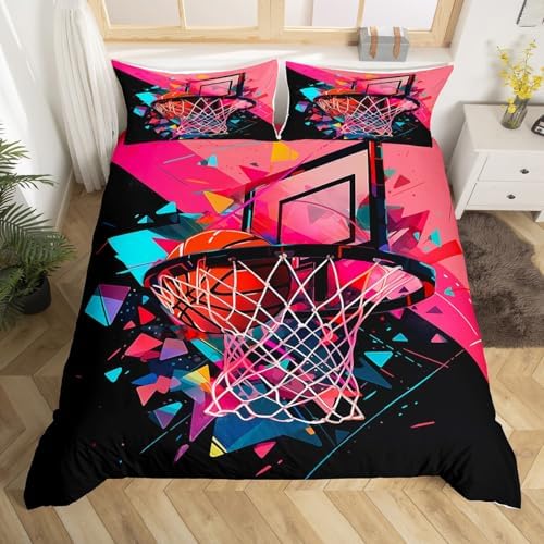Erosebridal 3D Basketball Duvet Cover Set