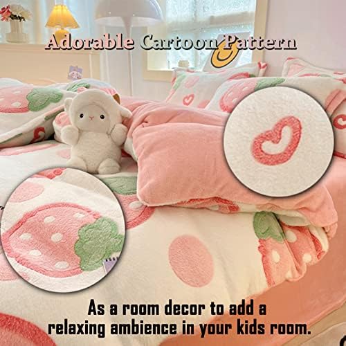 MorroMorn Pink Duvet Cover Set Queen Kawaii