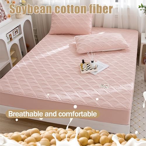 LDLCYCN Queen Size Mattress Protector with Soybean Fiber 1