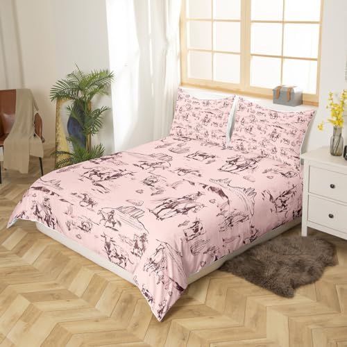 Feelyou Kids Western Duvet Cover Set Twin Size