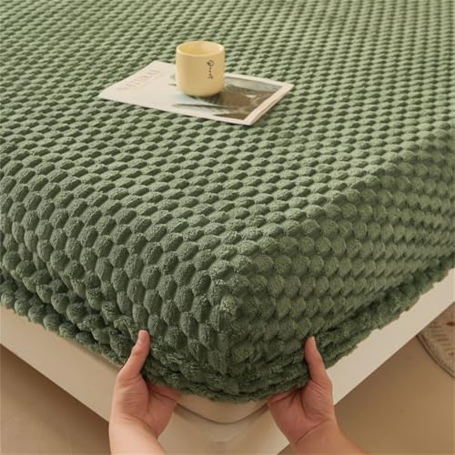 BYHIP Mattress Protector with 11 Deep Pocket and Flannel Fit