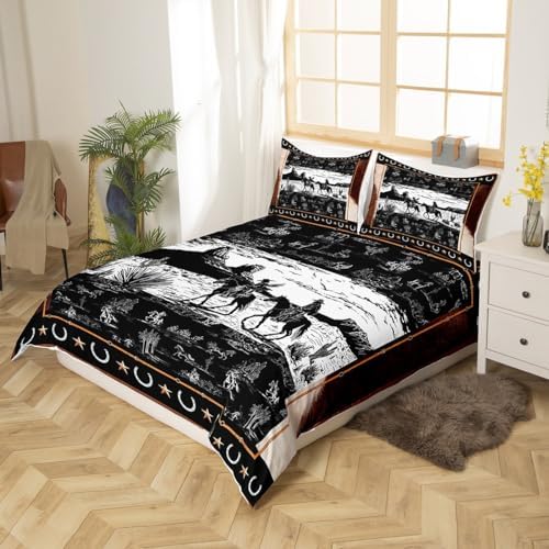 Feelyou Western Aztec Duvet Cover Set Full Size No Comforter
