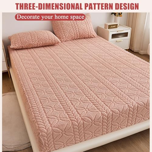 LDLCYCN Luxury Velvet Mattress Cover 90x200cm Twin