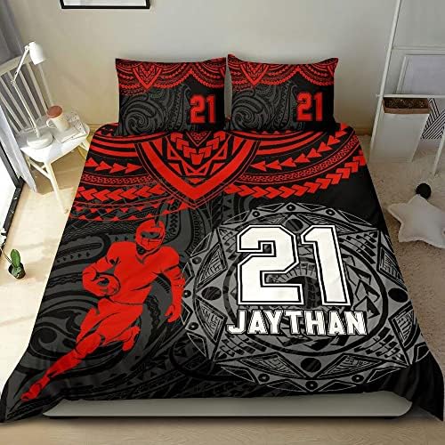 Personalized Football Duvet Cover Set for Kids and Teens 1