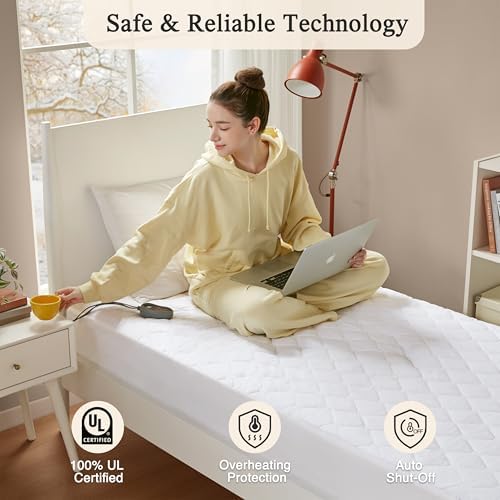 Beautyrest Heated Mattress Pad with 20 Settings and Auto Shut Off
