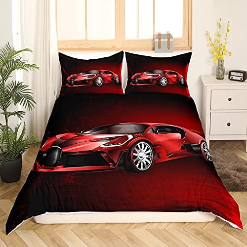Feelyou Sports Car Duvet Cover Set for Kids