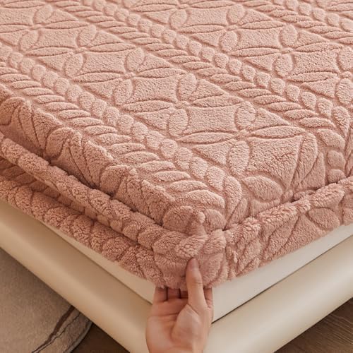 Luxury Velvet Mattress Cover 90x200cm Twin Size