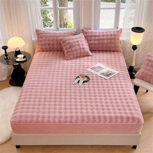 BYHIP Flannel Velvet Mattress Protector Soft Warm Full Size 60x78