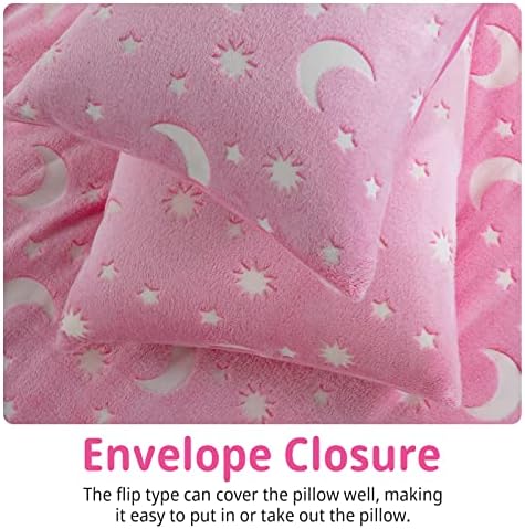HOMBYS Glow in The Dark Duvet Cover Set for Kids