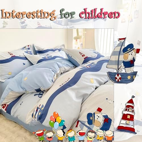 MorroMorn 3PCS Twin Duvet Cover Set for Kids
