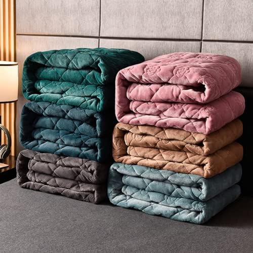 FCLDESHOP Deep Pocket Flannel Fitted Sheet Dark Grey 120x200cm