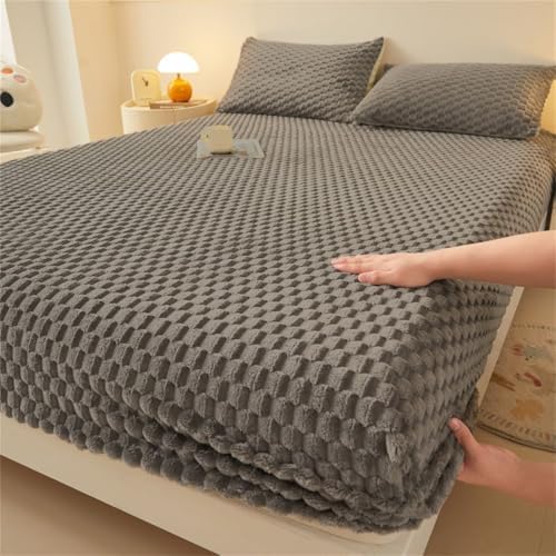 Velvet Mattress Protector with 11 Deep Pocket for Kids Bedroom