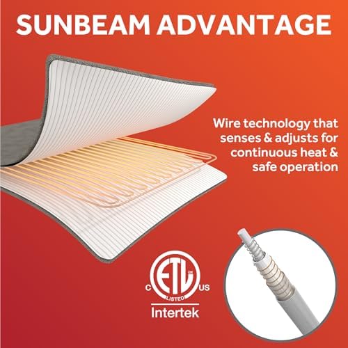Sunbeam Heated Mattress Pad with 12 Heat Settings 1