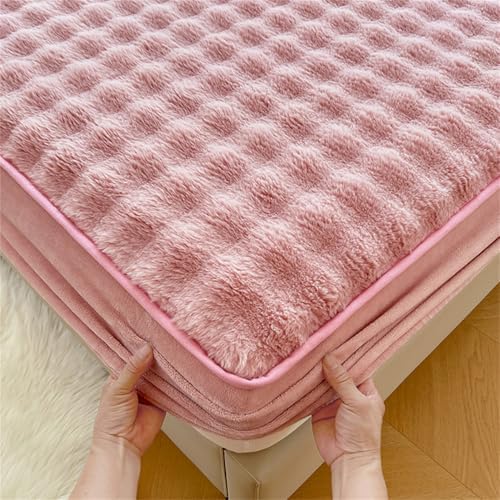 BYHIP Flannel Velvet Mattress Protector Soft Warm Full Size 60x78