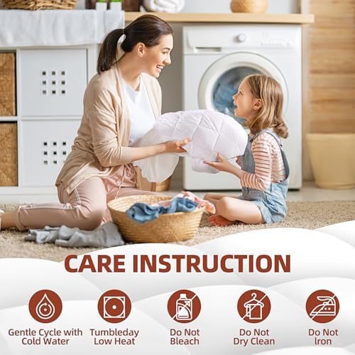 CHERIMOR Twin Mattress Pad 75x39 White Deep Pocket